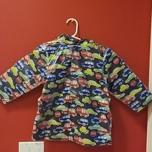 Toddler boy car raincoat